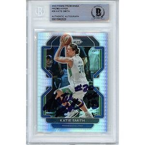 Katie Smith Minnesota Lynx Autographed 2022 Hyper Prizm WNBA Card Beckett Slab